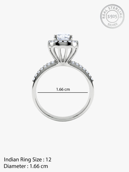 Silver Showstopper Ring (Size 12)