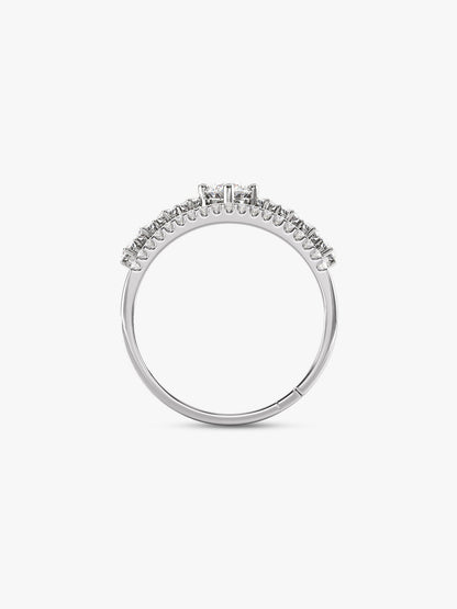 Silver Queen Crown Ring