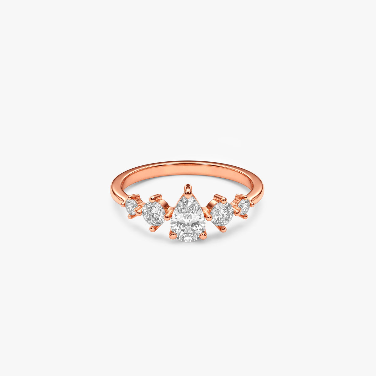 Rose Gold Quiet Glamour Ring (Size 12)