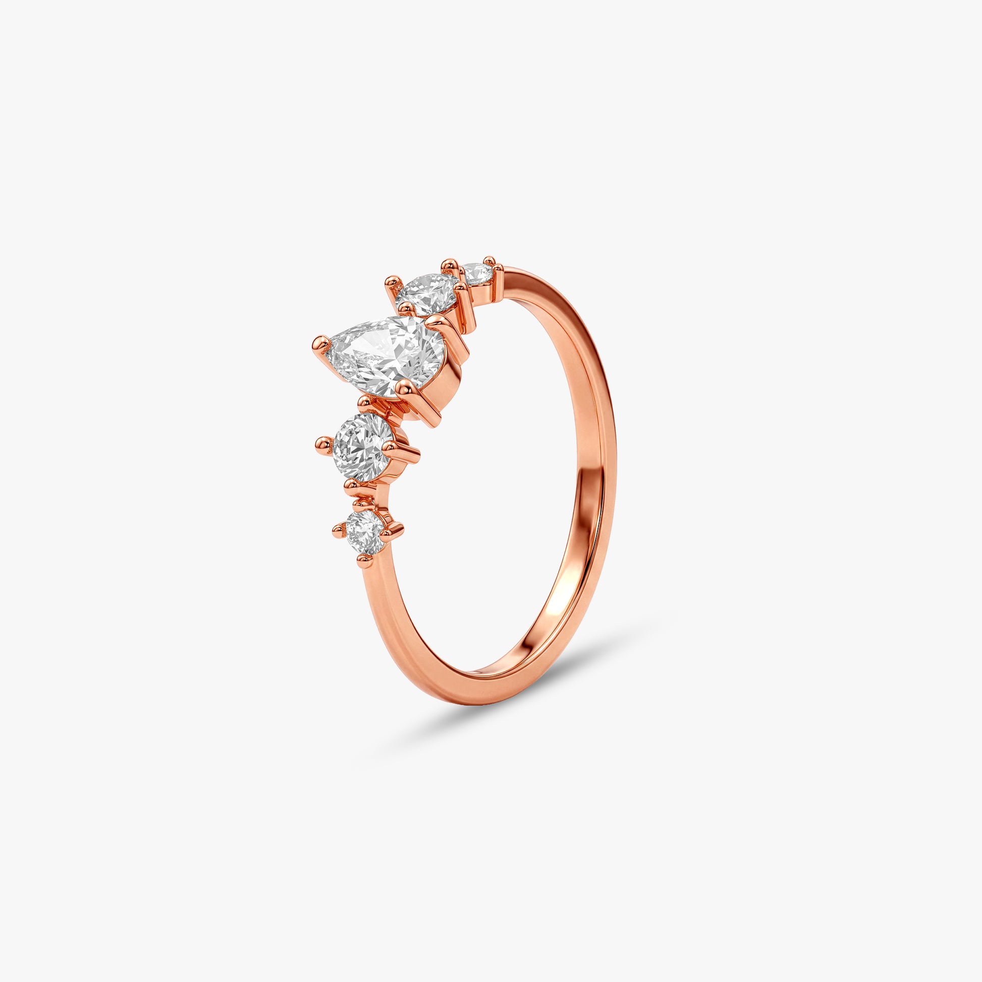 Rose Gold Quiet Glamour Ring (Size 12)