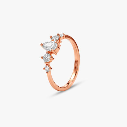 Rose Gold Quiet Glamour Ring (Size 12)