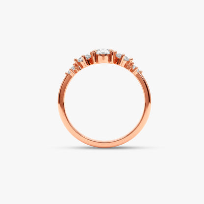 Rose Gold Quiet Glamour Ring (Size 12)