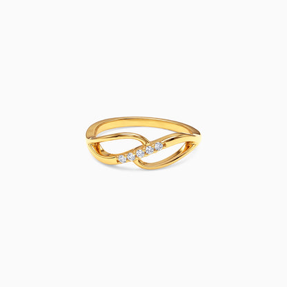 Golden Vesta Crisscross Ring (Size 11)