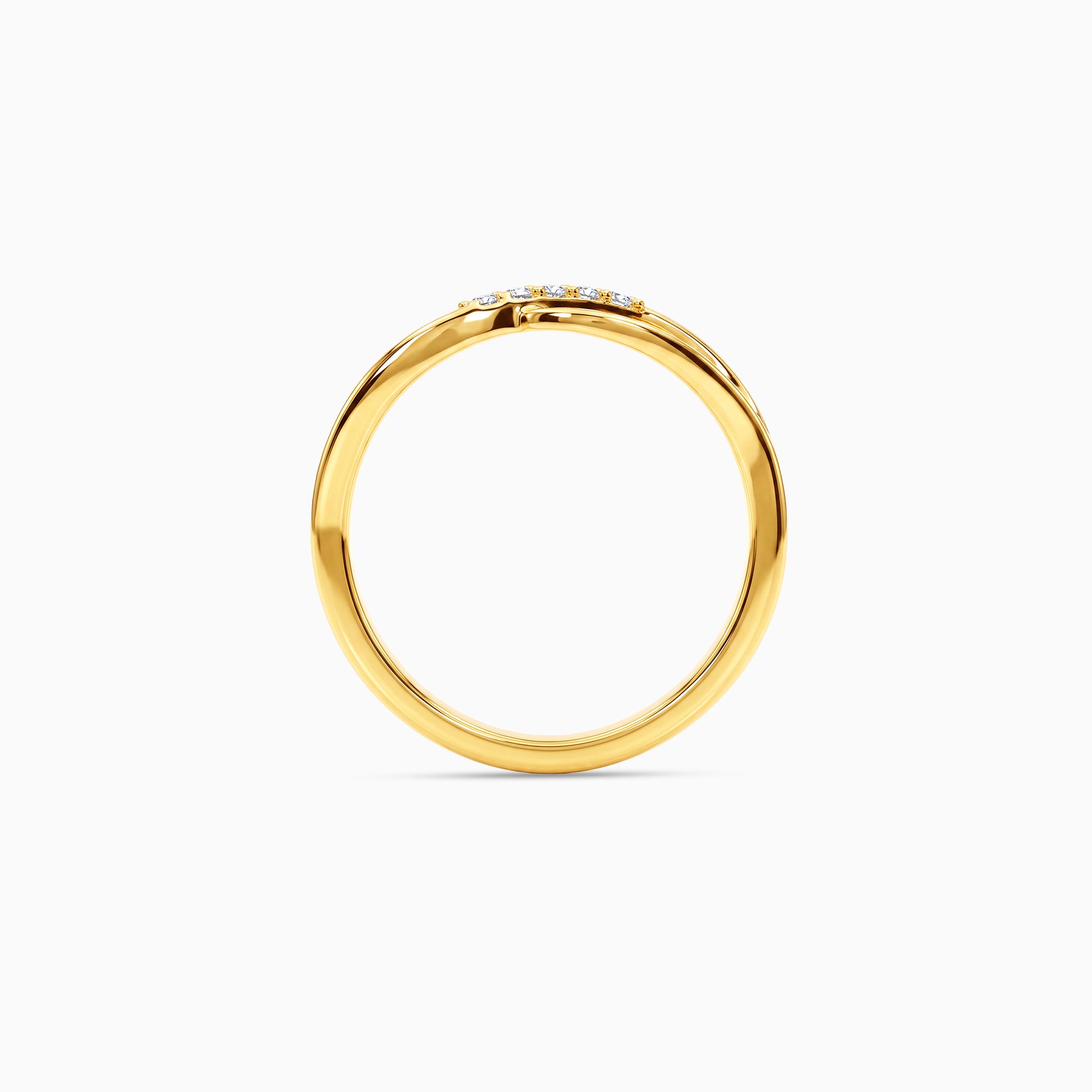 Golden Vesta Crisscross Ring (Size 11)