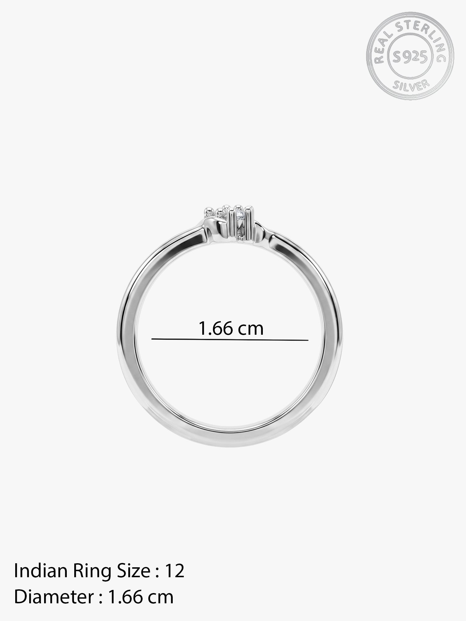 Silver Virelle Radiance Ring (Size 12)
