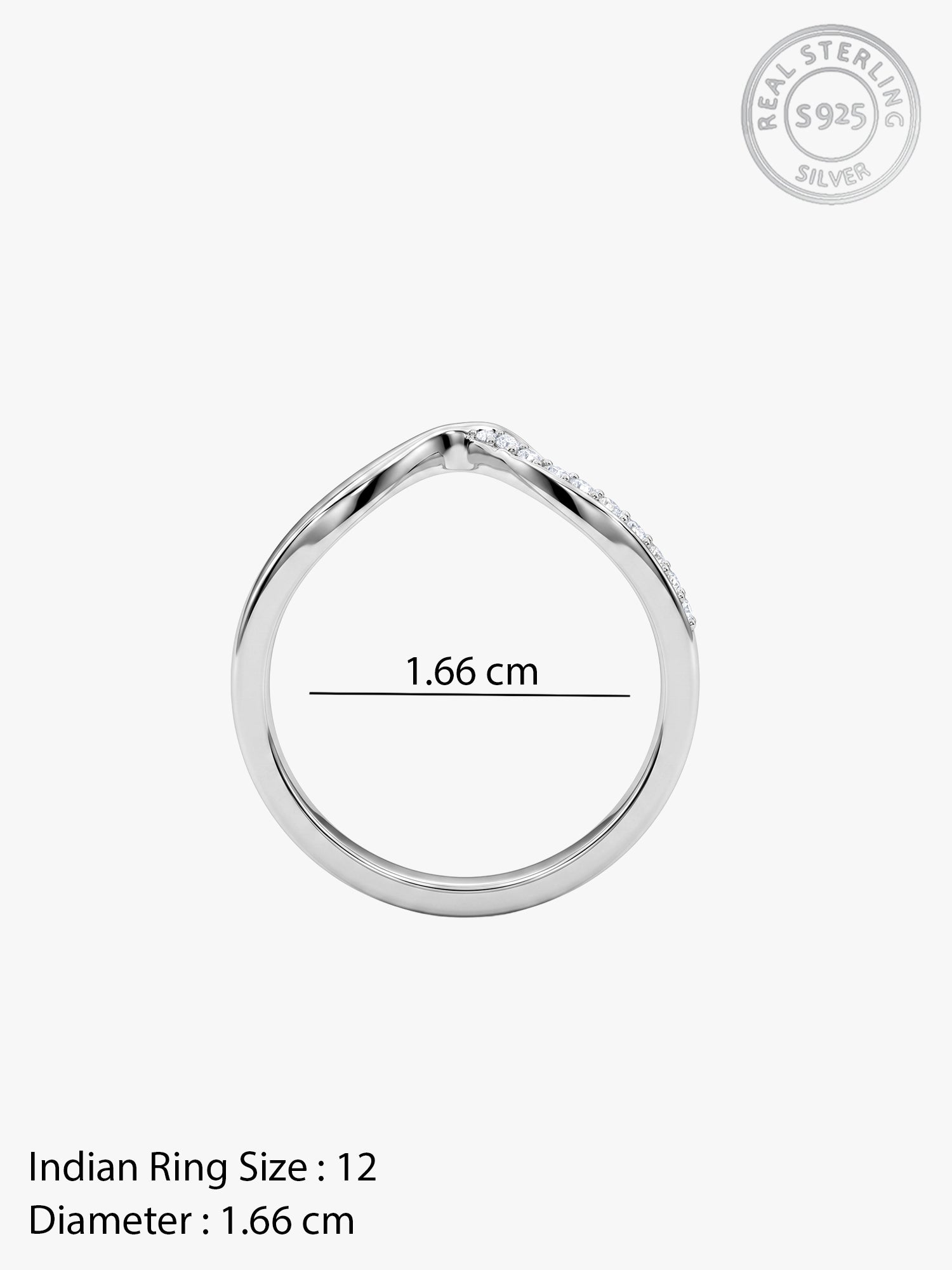 Silver Timeless Gleam Ring (Size 12)