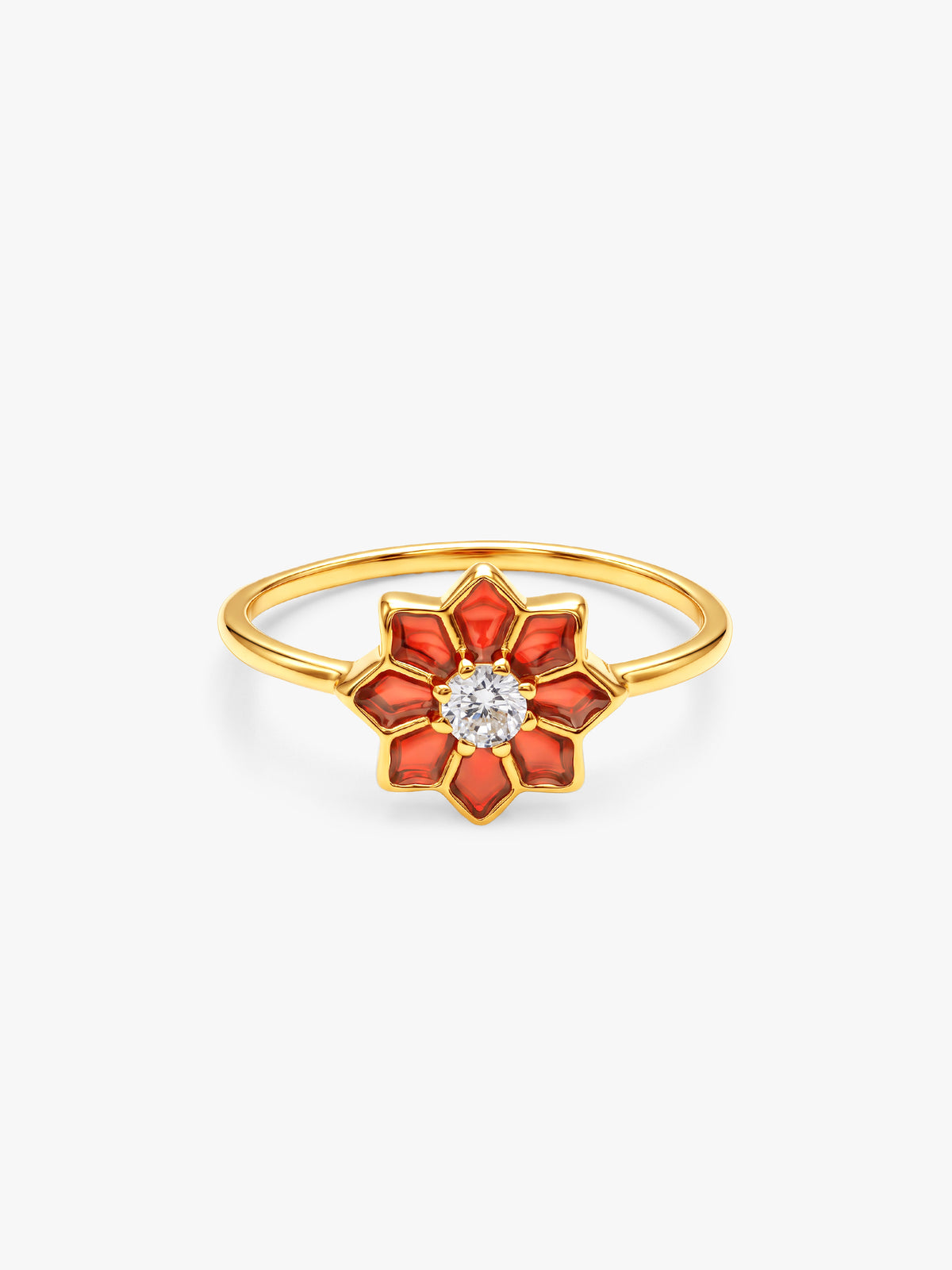 Golden Rangoli Noor Ring (Size 12)