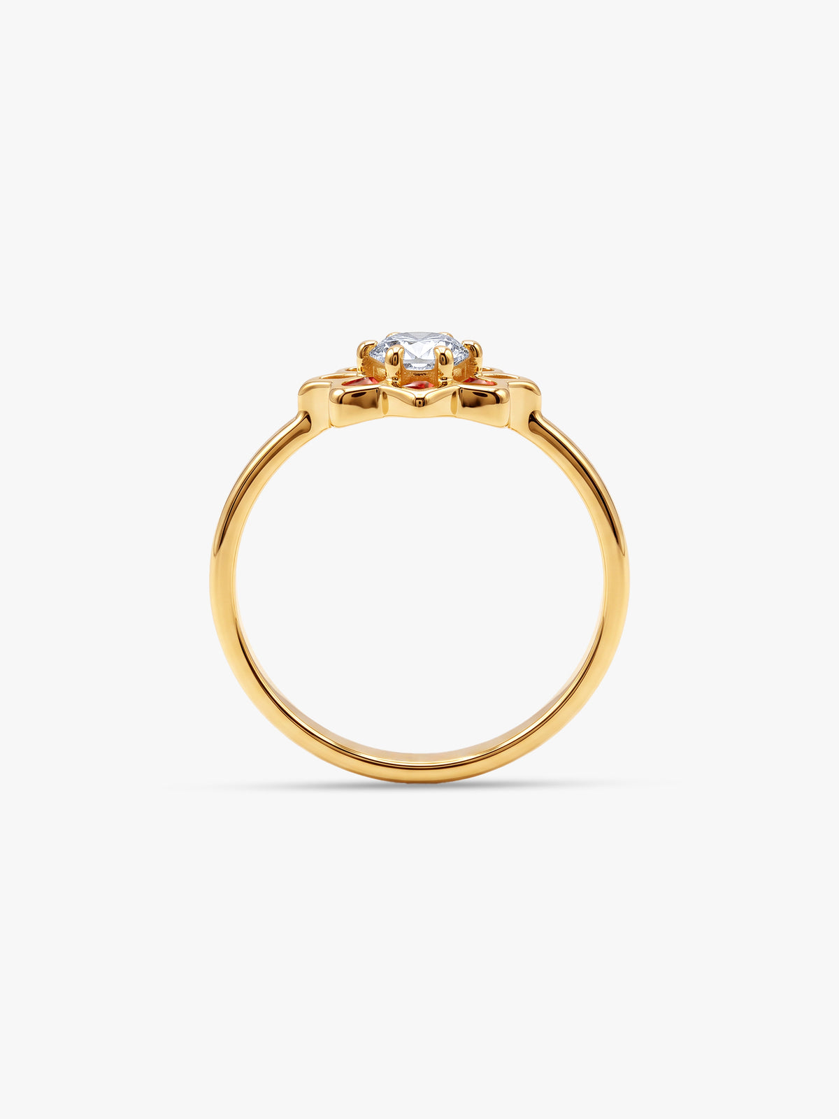Golden Rangoli Noor Ring (Size 12)
