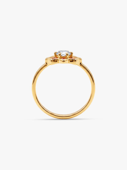 Golden Rangoli Noor Ring (Size 12)