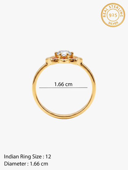 Golden Rangoli Noor Ring (Size 12)