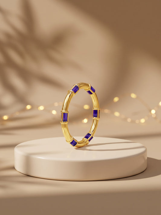 Golden Shubh Shimmer Ring (Size 12)