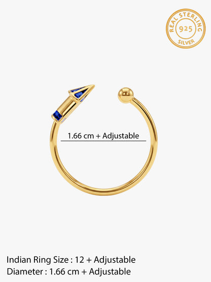 Golden Rocket Ring (Size 12)