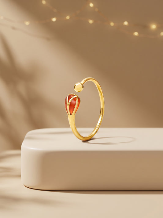 Golden Matchstick Ring (Size 12)
