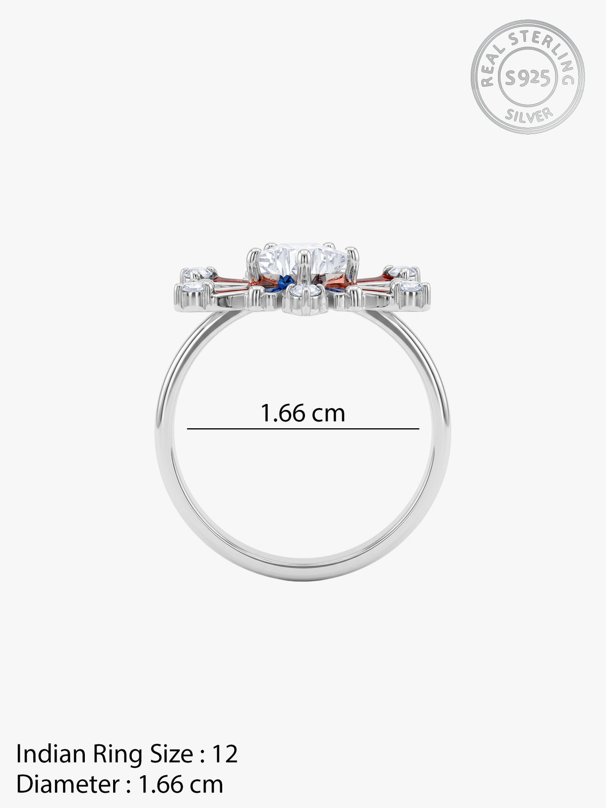 Silver Atishbazi Ring (Size 12)