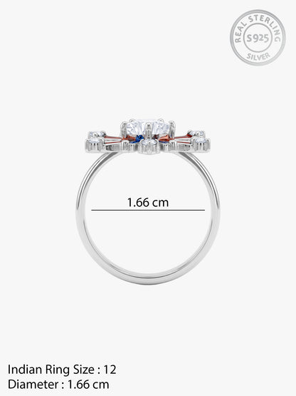 Silver Atishbazi Ring (Size 12)