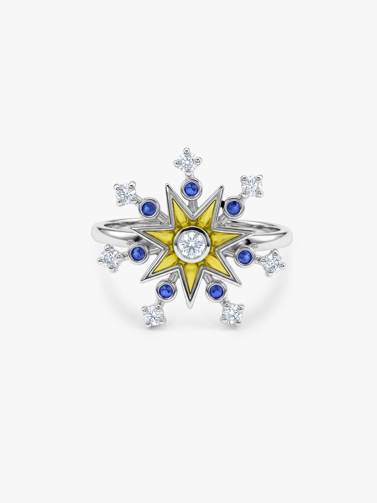 Silver Utsav Sparkle Ring (Size 12)