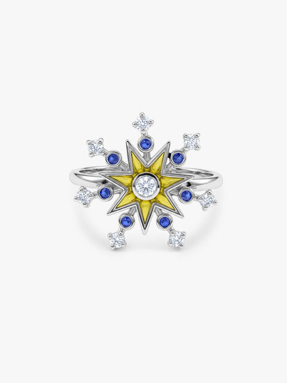 Silver Utsav Sparkle Ring (Size 12)