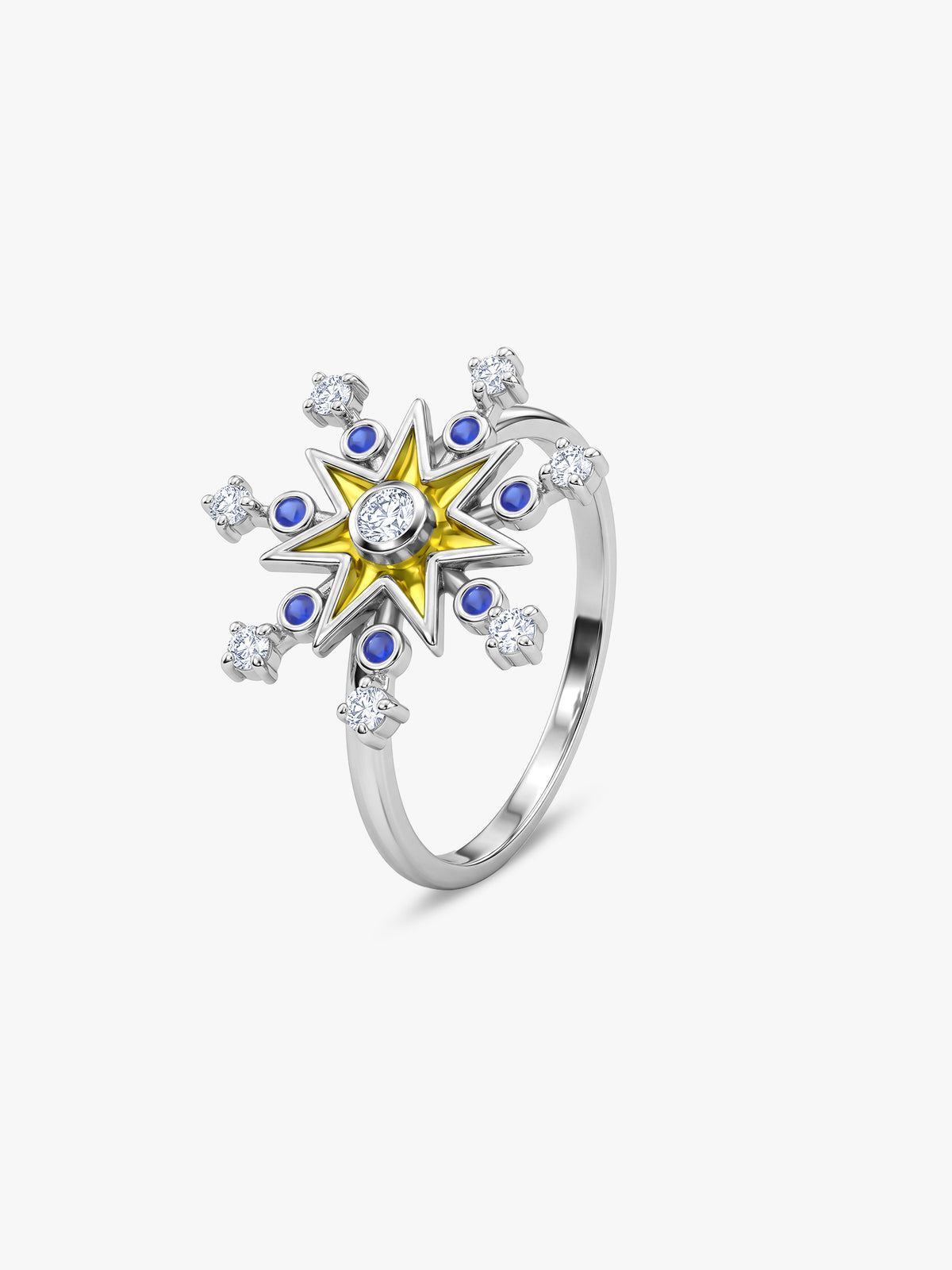 Silver Utsav Sparkle Ring (Size 12)