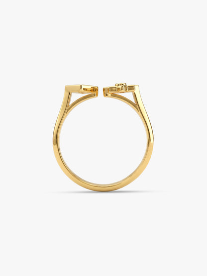 Golden Rangoli Rani Ring (Size 12)