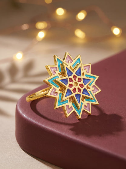 Golden Rangeeli Ring (Size 12)