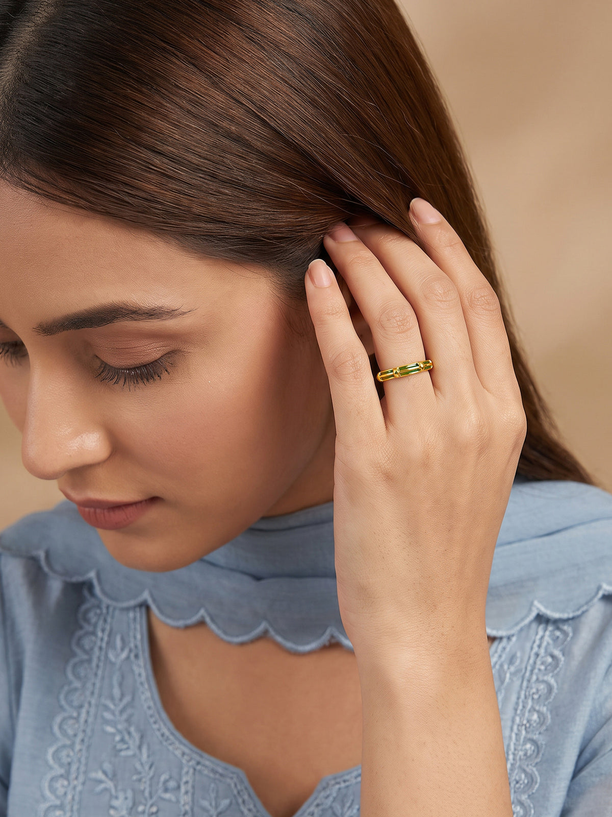 Golden Noorani Vibe Ring (Size 12)