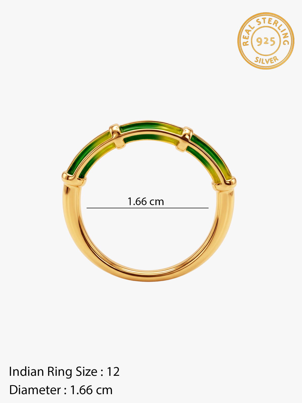 Golden Noorani Vibe Ring (Size 12)