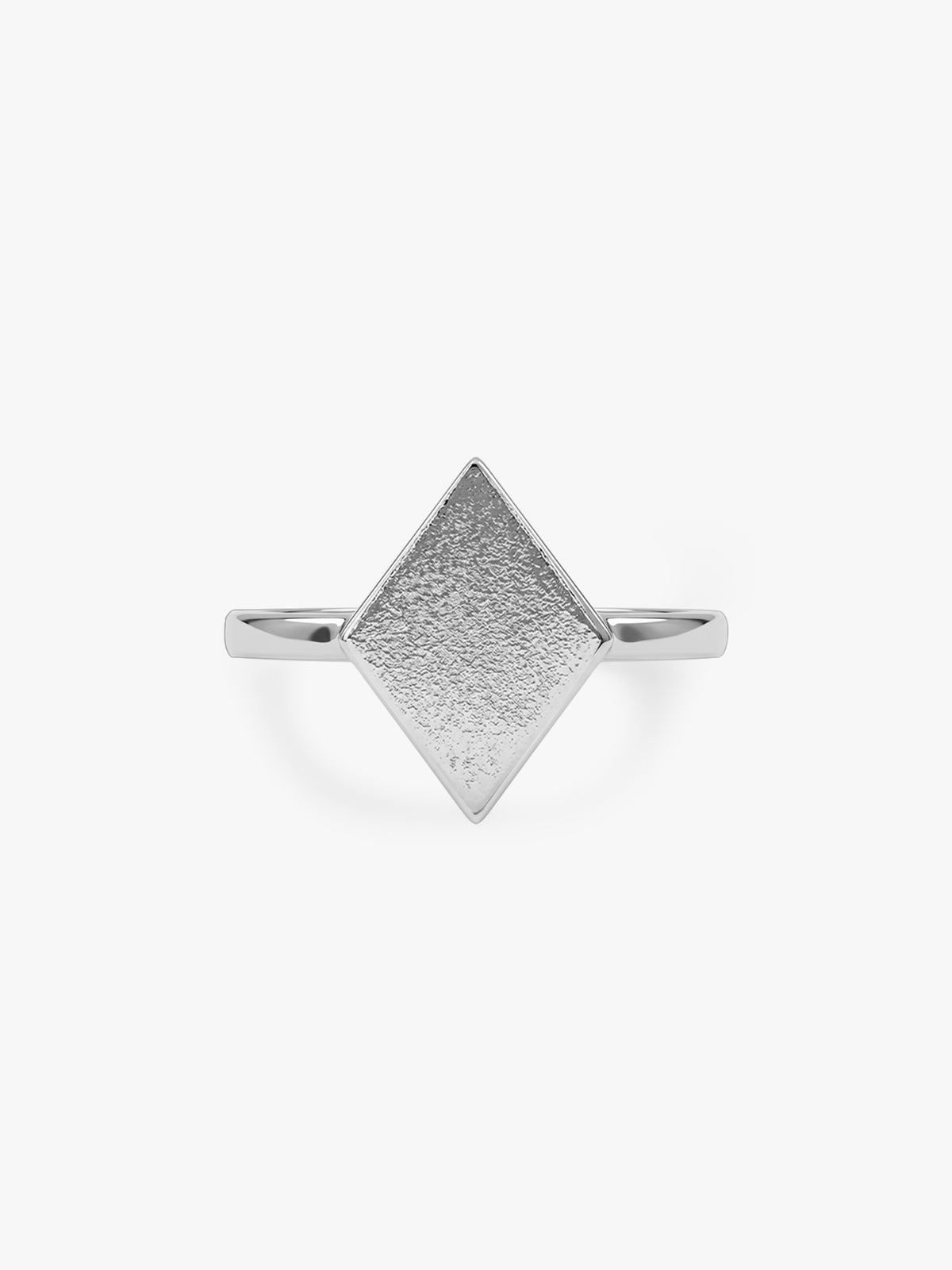 Silver Sweet Kaju Katli Ring (Size 12)
