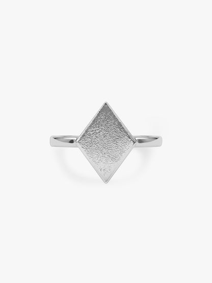 Silver Sweet Kaju Katli Ring (Size 12)