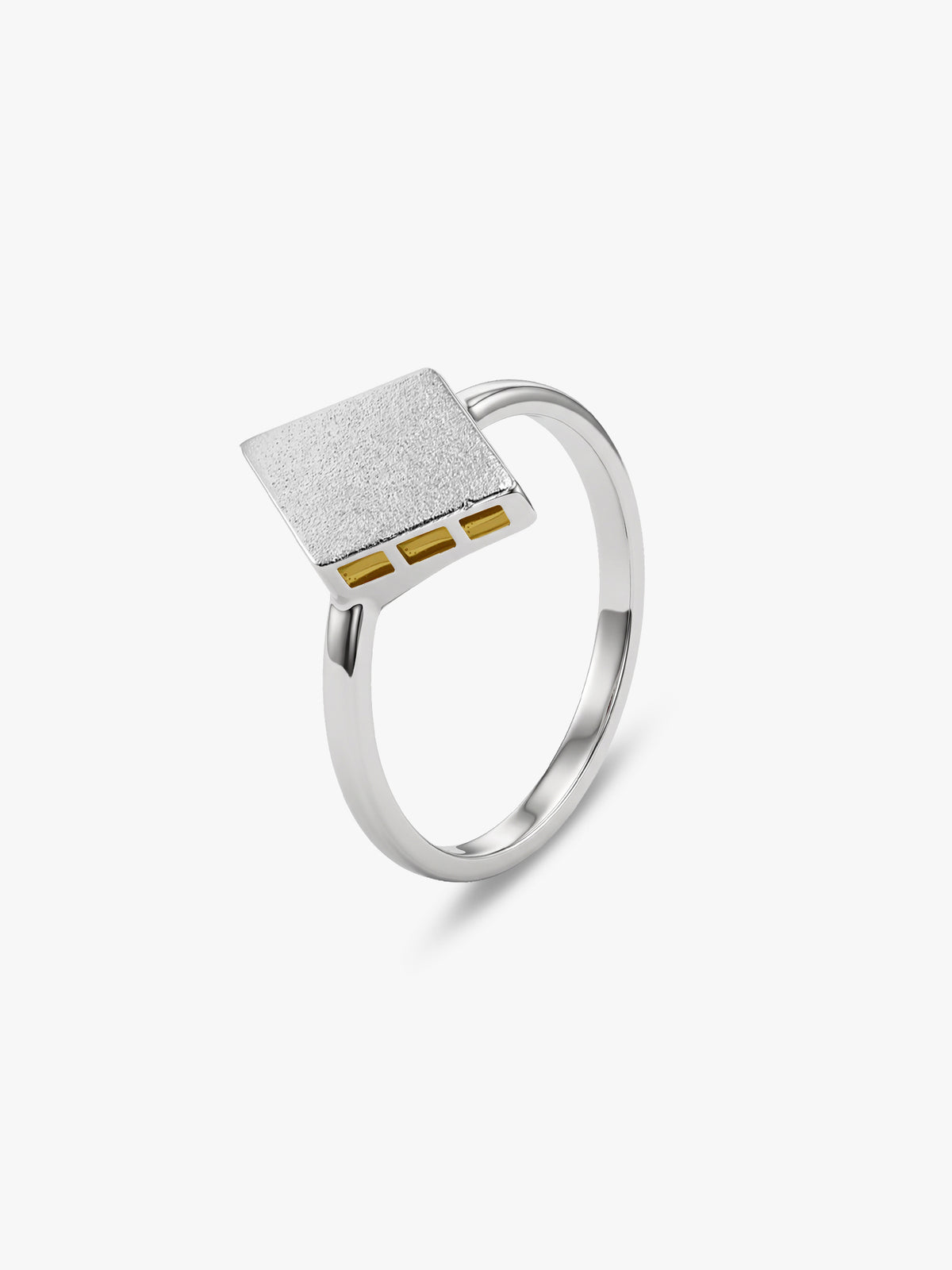 Silver Sweet Kaju Katli Ring (Size 12)
