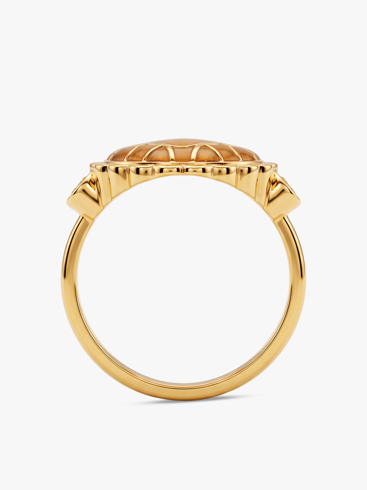 Golden Gujiya Ring (Size 12)