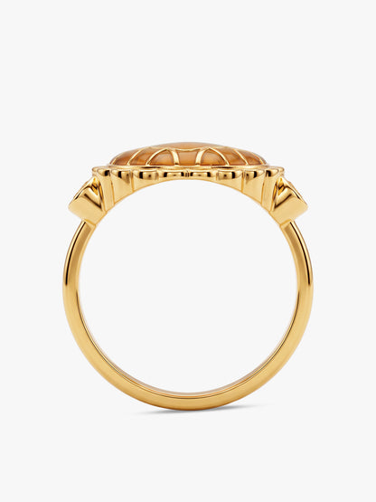 Golden Gujiya Ring (Size 12)