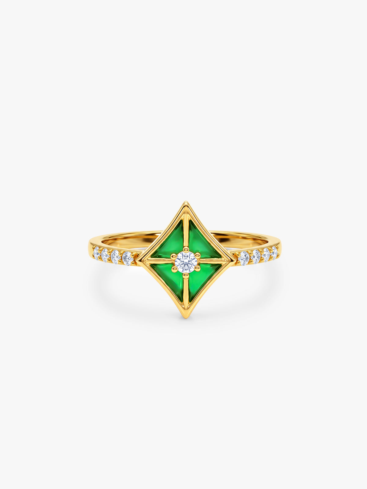 Golden Patang Pataka Ring (Size 12)