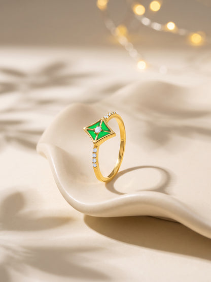 Golden Patang Pataka Ring (Size 12)