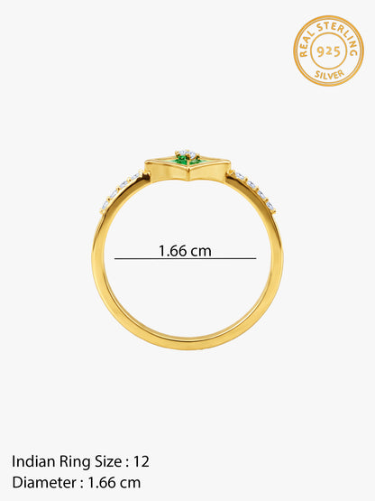 Golden Patang Pataka Ring (Size 12)
