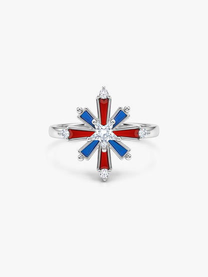 Silver  Chota Atishbazi Ring (Size 12)