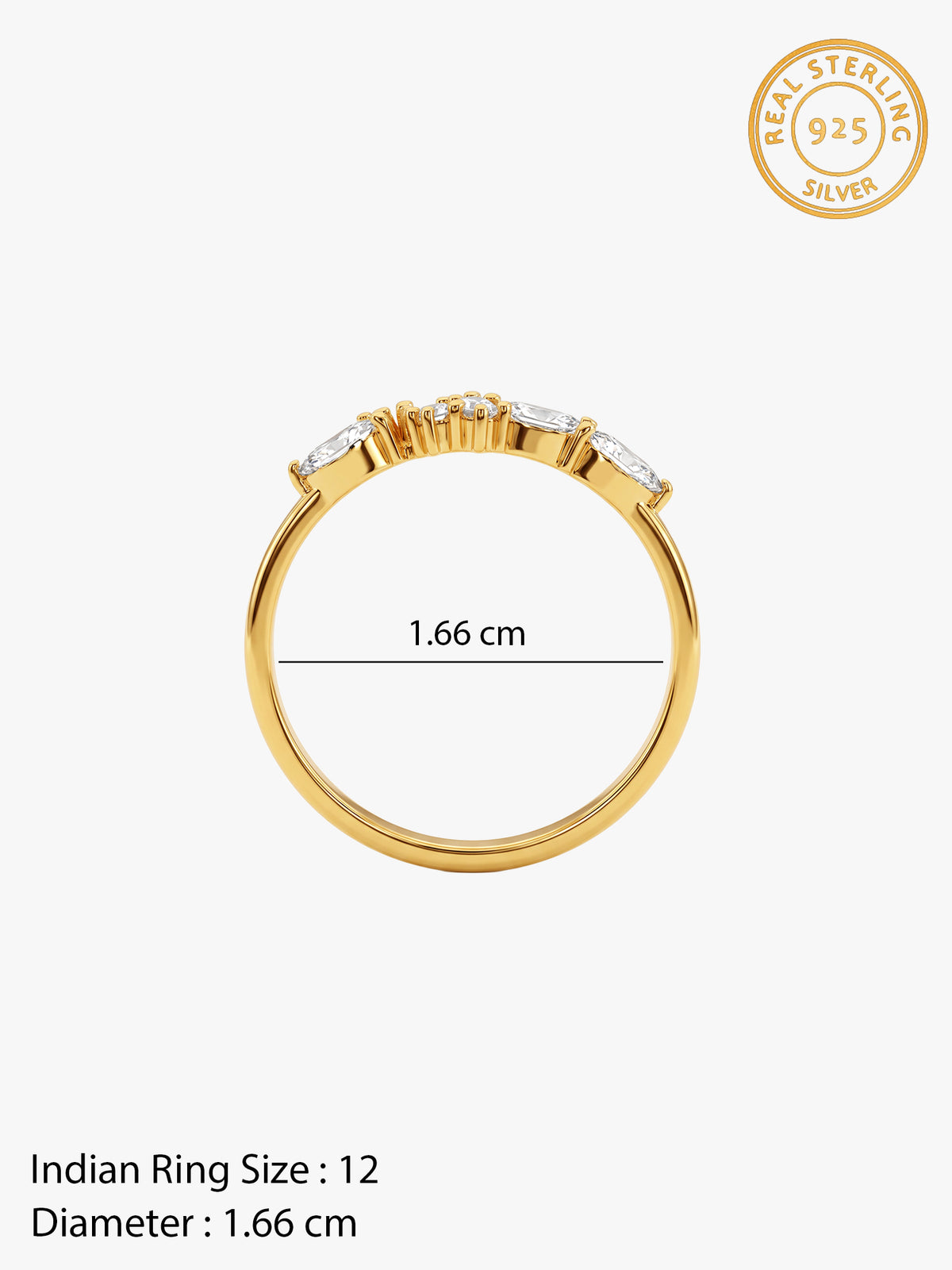 Golden Bloomelle Ring (Size 12)