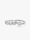 Silver Elegant Love Couples Rings