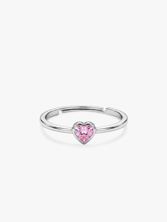 Silver Rosetta Heart Ring (Size 12)
