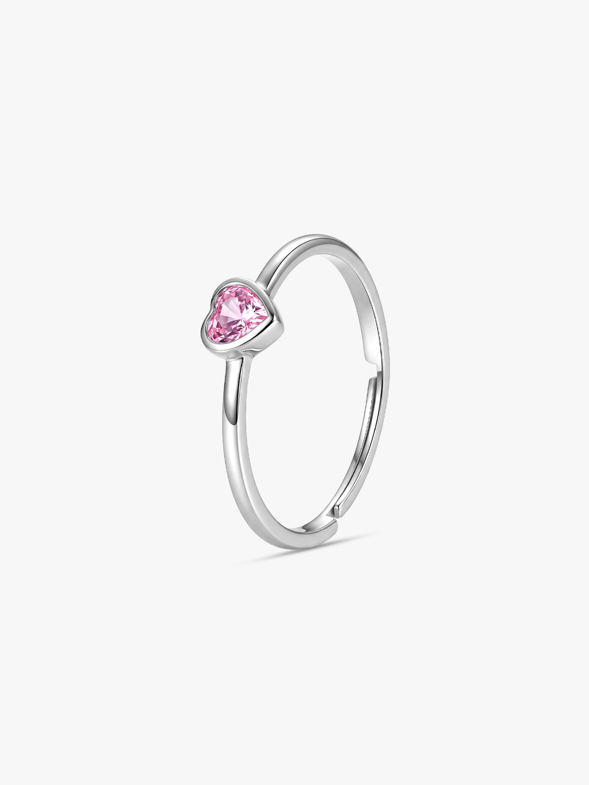 Silver Rosetta Heart Ring (Size 12)