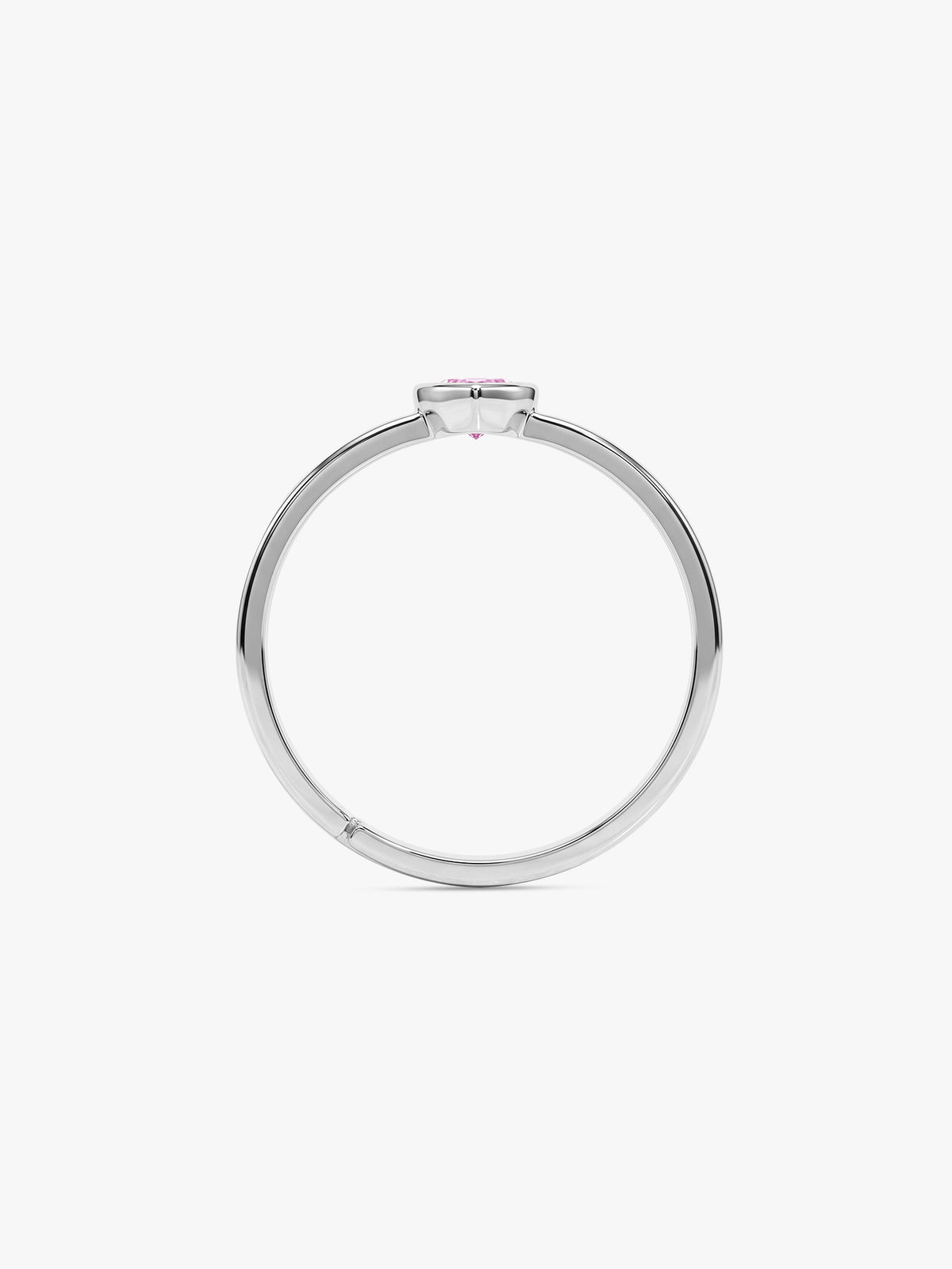 Silver Rosetta Heart Ring (Size 12)