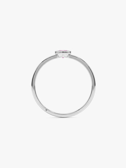 Silver Rosetta Heart Ring (Size 12)