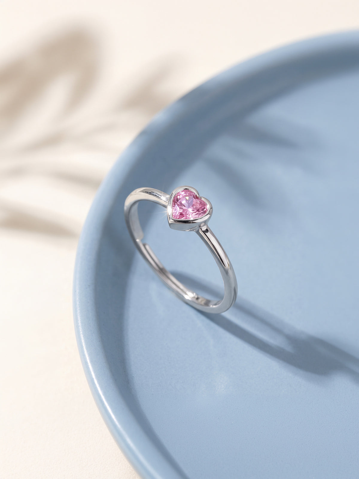 Silver Rosetta Heart Ring (Size 12)