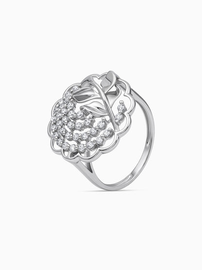 Silver Wild Bloom Ring (Size 12)