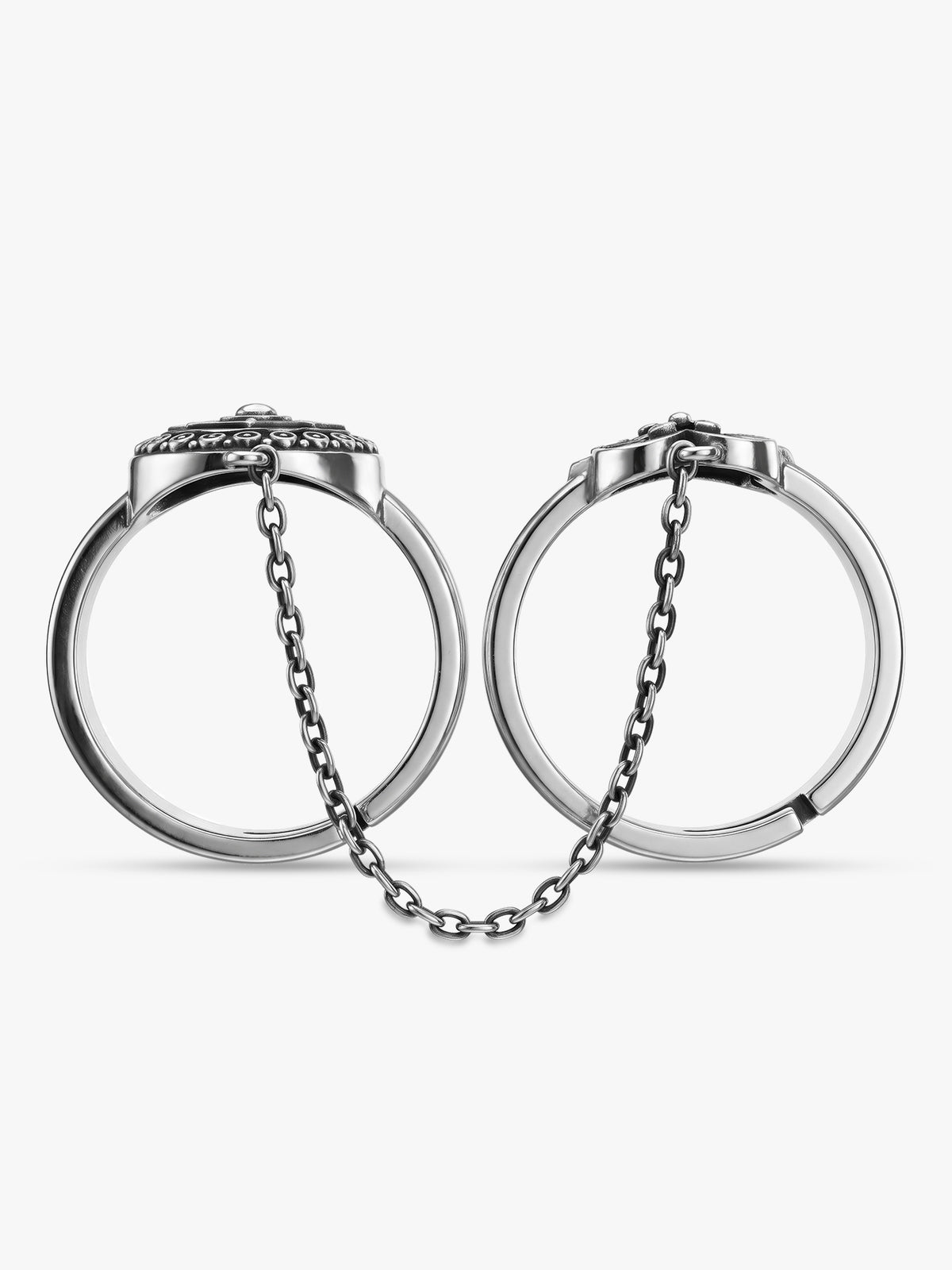 Oxidsed Silver Kashvi Rings (Size 12)