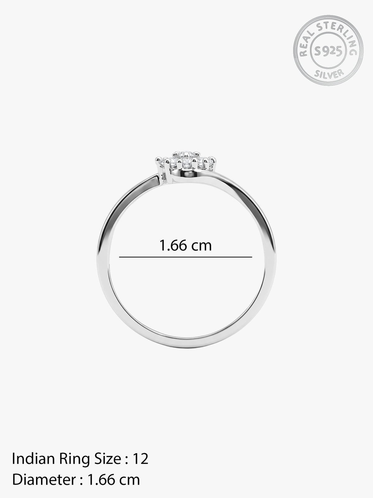 Silver Ingridella Ring (Size 12)