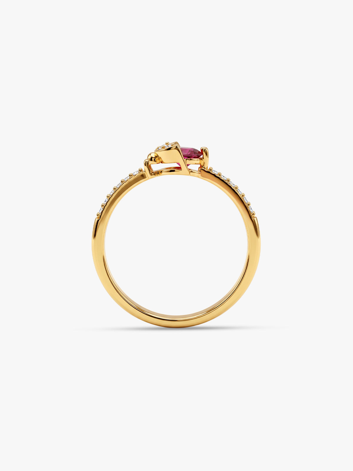 Golden Empress Pave Ring (Size 12)