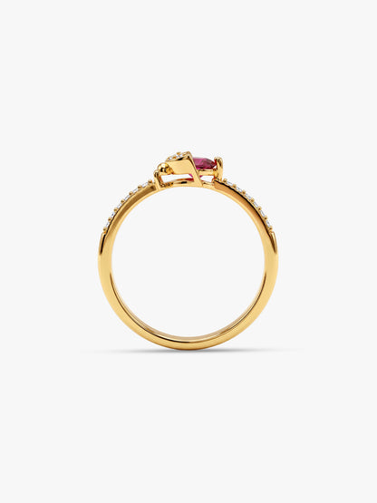 Golden Empress Pave Ring (Size 12)