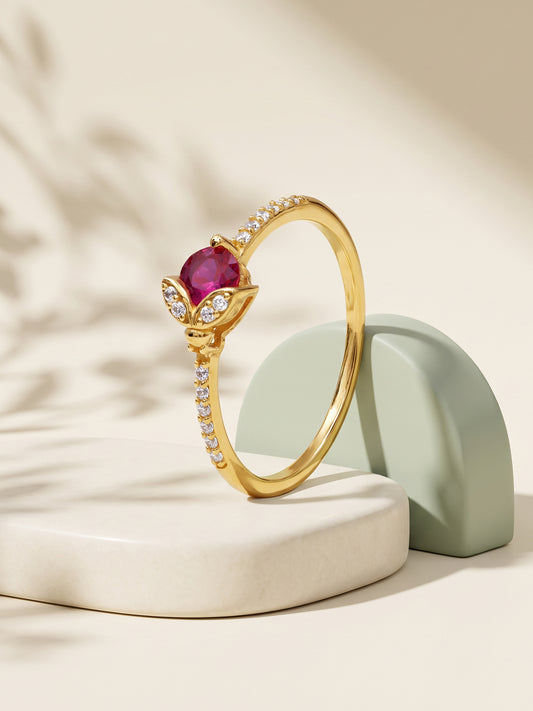 Golden Empress Pave Ring (Size 12)