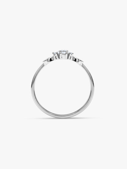 Silver Infinity Blossom Ring (Size 11)