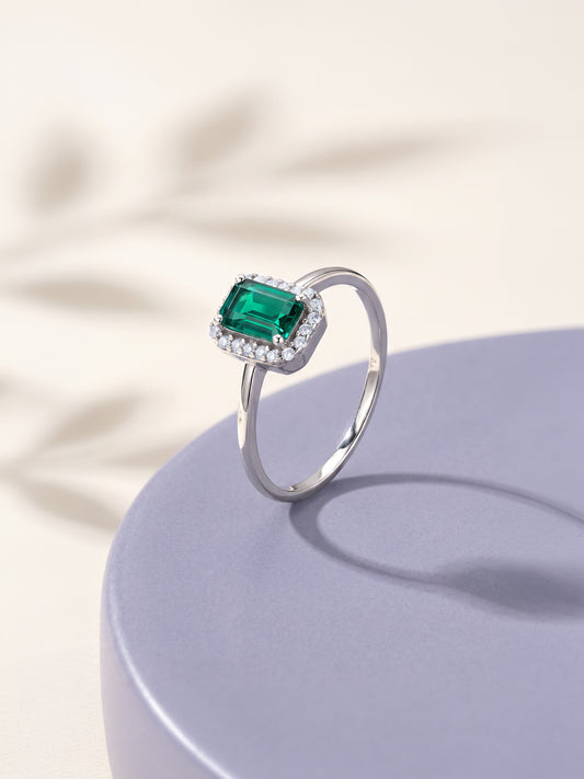 Silver Iris Verdant Ring (Size 12)